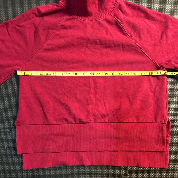 CALIA by Carrie Underwood Women's French Terry Mock Neck Pullover Red Small - Picture 6 of 7